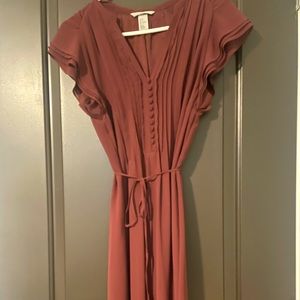 Women’s purple short-sleeved dress